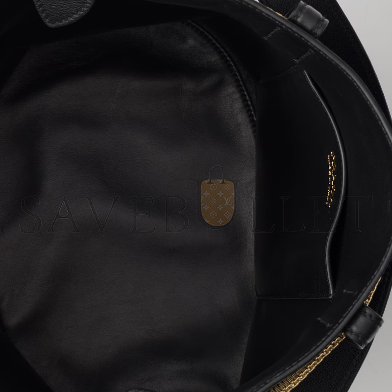 PRADA BUCKLE LEATHER BUCKET BAG WITH JEWELED BELT 1BE085 (29*16.5*18cm) PRADA BUCKLE LEATHER BUCKET BAG WITH JEWELED BELT 1BE085 (29*16.5*18cm)